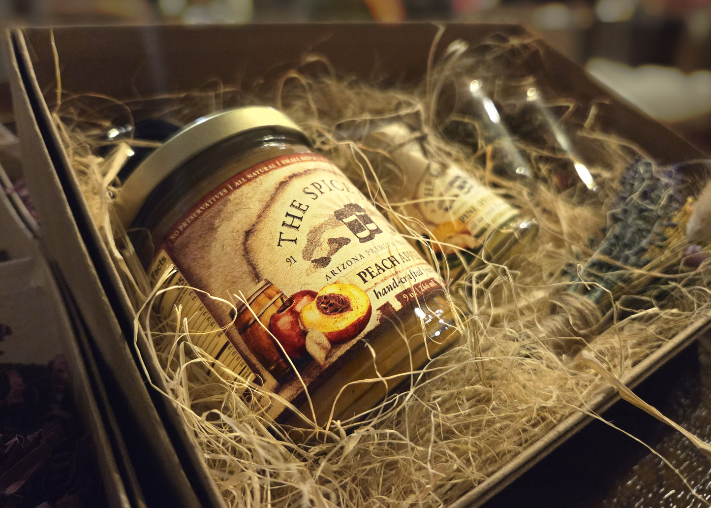 Gourmet Jam & Organic Tea Gift Box | Handmade Artisan Gift Set with Ceramic Spoon – Perfect for Friends & Family