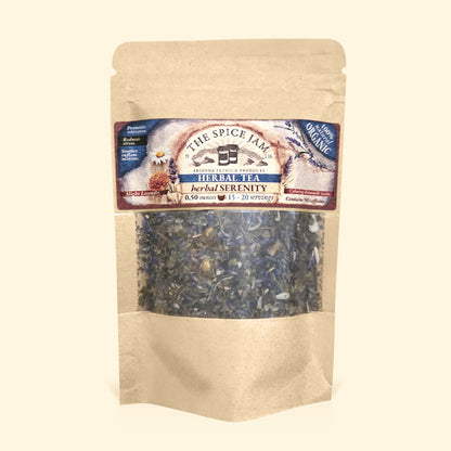 Herbal Serenity - Herbal Tea - All Natural and Organic - 0.50 Ounces - 15 to 20 servings - No Caffeine - Promotes Health & Sleep