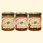 3 Pack Gourmet Fruit Jam -  Raspberry Chipotle, Pineapple Chipotle, Strawberry Jalapeno - All Natural, Small Batch, Low Sugar