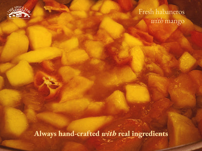 Mango Habanero Fruit Jam - 6 Ounce - Small Batch - Hand Made - Gourmet - All Natural - Low Sugar - No Preservatives - Gluten Free