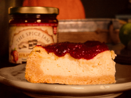 Strawberry Hibiscus Fruit Jam - 9 Ounce - Small Batch - Hand Made - Gourmet - All Natural - Low Sugar - No Preservatives - Gluten Free