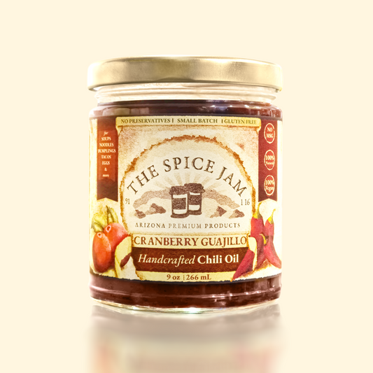 Cranberry Guajillo Salsa Macha - 9 oz - Spicy - Small Batch - Hand Made - Gourmet - All Natural - No MSG -  No preservatives - Gluten Free