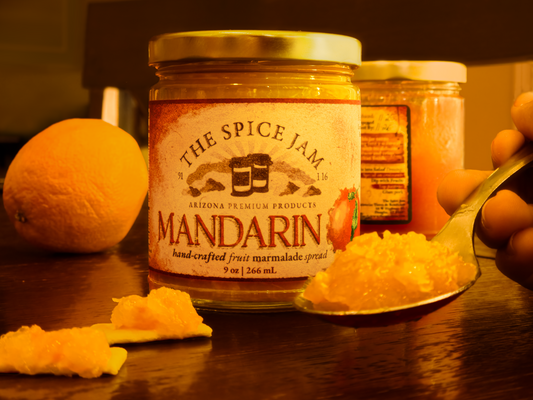 Mandarin Marmalade - 9 Ounce - Small Batch - Hand Made - Gourmet - All Natural - Low Sugar - No Preservatives - Gluten Free