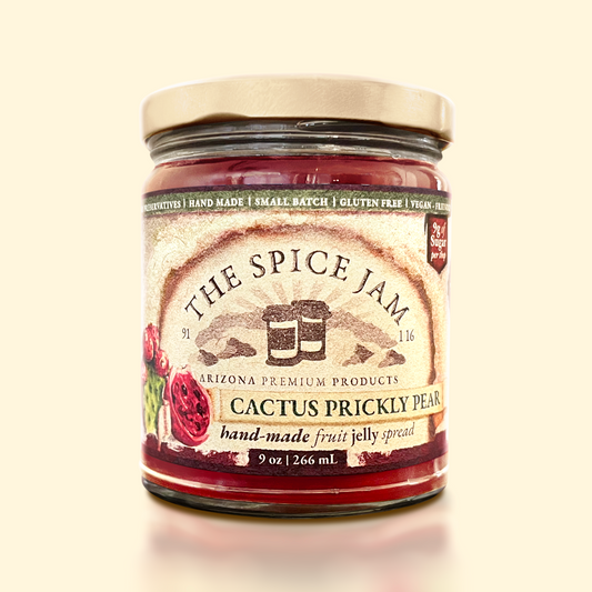 Cactus Prickly Pear Fruit Jelly - 9 oz - Small Batch - Hand Made - Gourmet - All Natural - Gluten Free